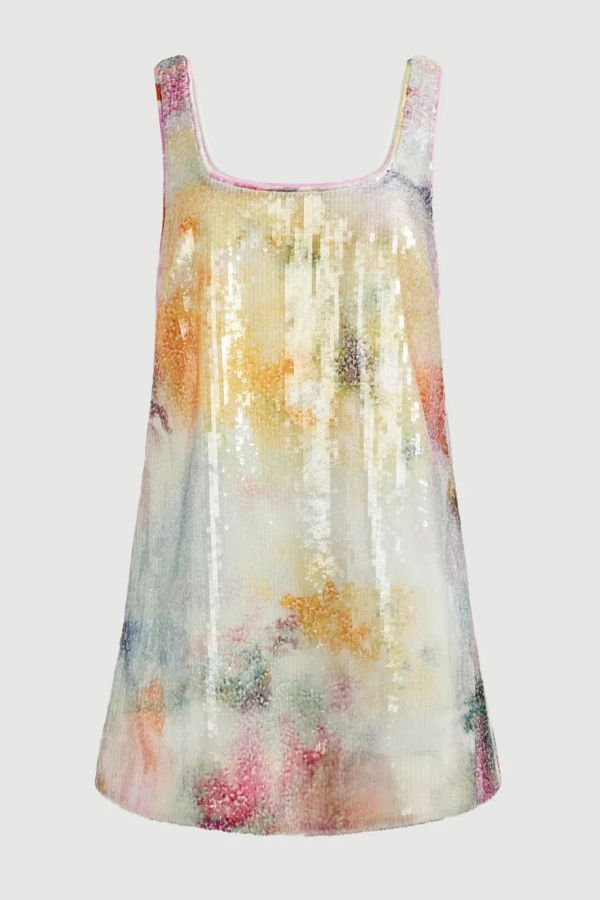 Aje Dahlia Mini Dress - Mist Bloom