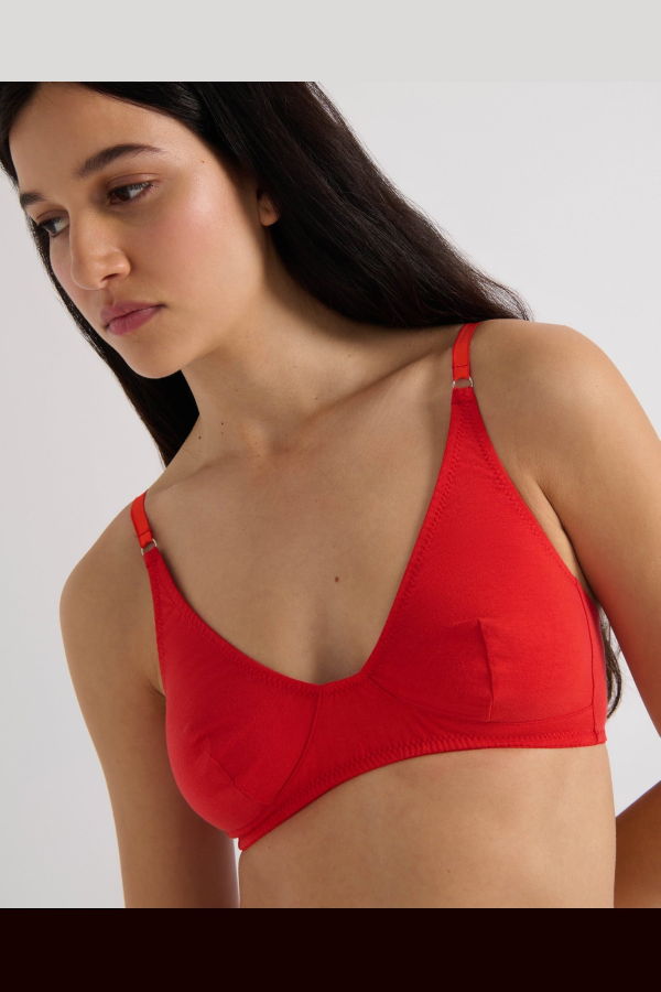 Araks Briar Cotton Bralette - Scarlet