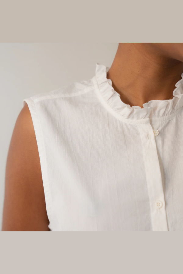 Zii Ropa Lia Short Sleeve Shirt - White
