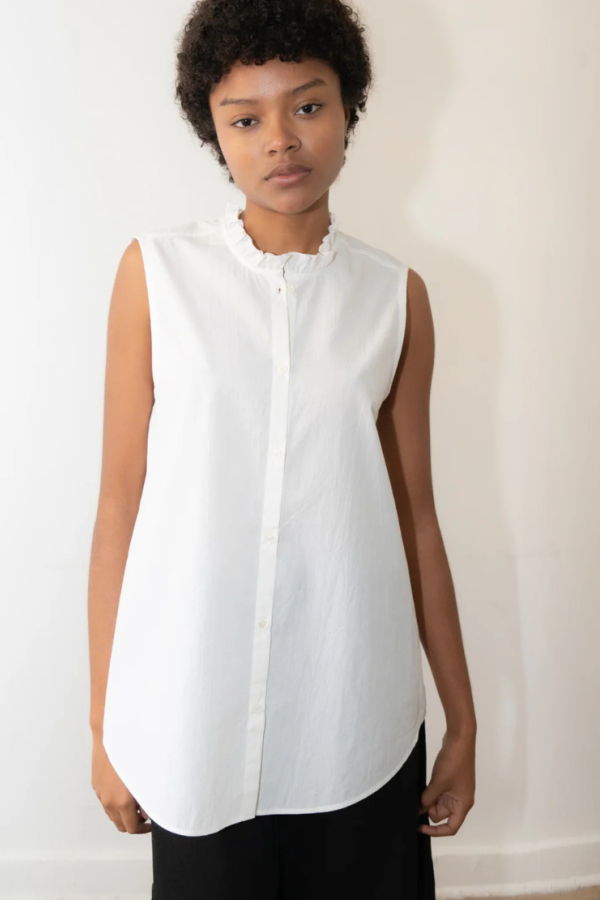 Zii Ropa Lia Short Sleeve Shirt - White