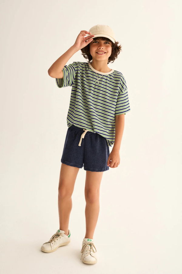 KIDS Cozmo Enea Striped Terry T-Shirt