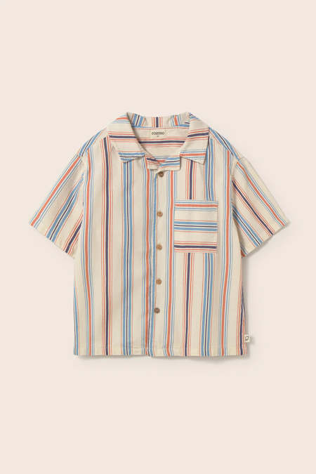 Kids Soor Ploom Flutter Tee - Stripe Eucalyptus | Garmentory