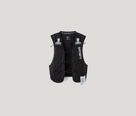 Engineered Garments Flight Satin Nylon Shoulder Vest - Black