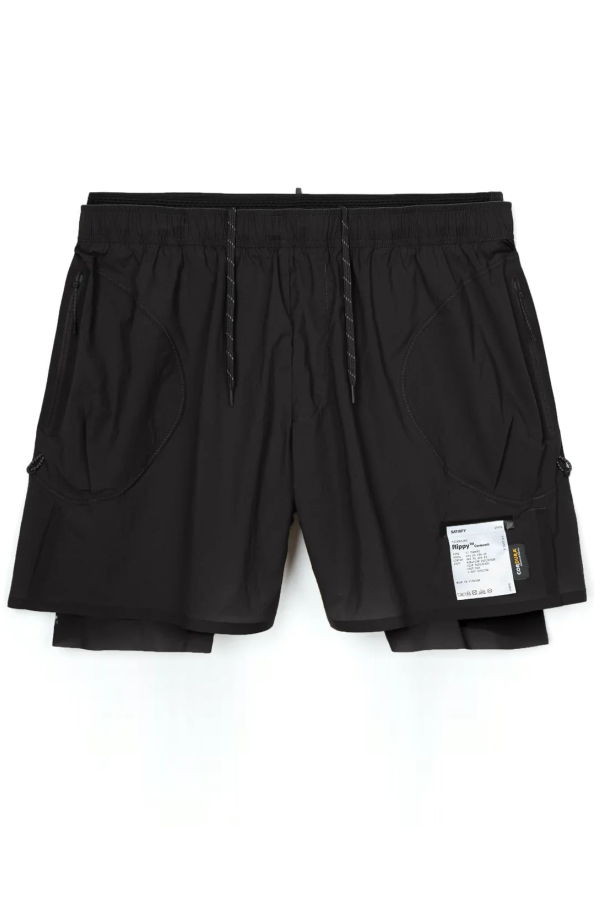 Satisfy Rippy Cordura 5" Trail Shorts - Black