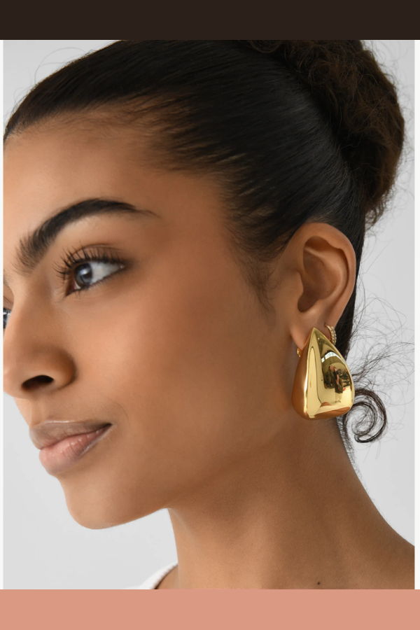 Jenny Bird Small Margaux Puff Earrings - High Polish Gold