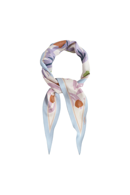 Vetements Monogram-printed Silk Scarf - Beige | Garmentory