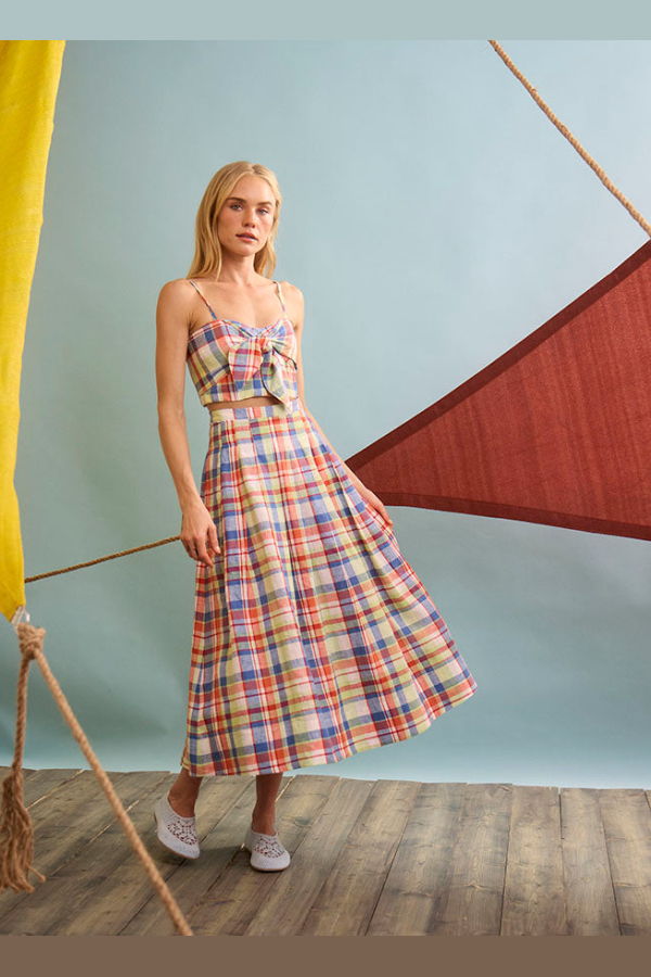 Hunter Bell Maison Skirt - Harbor Club Madras