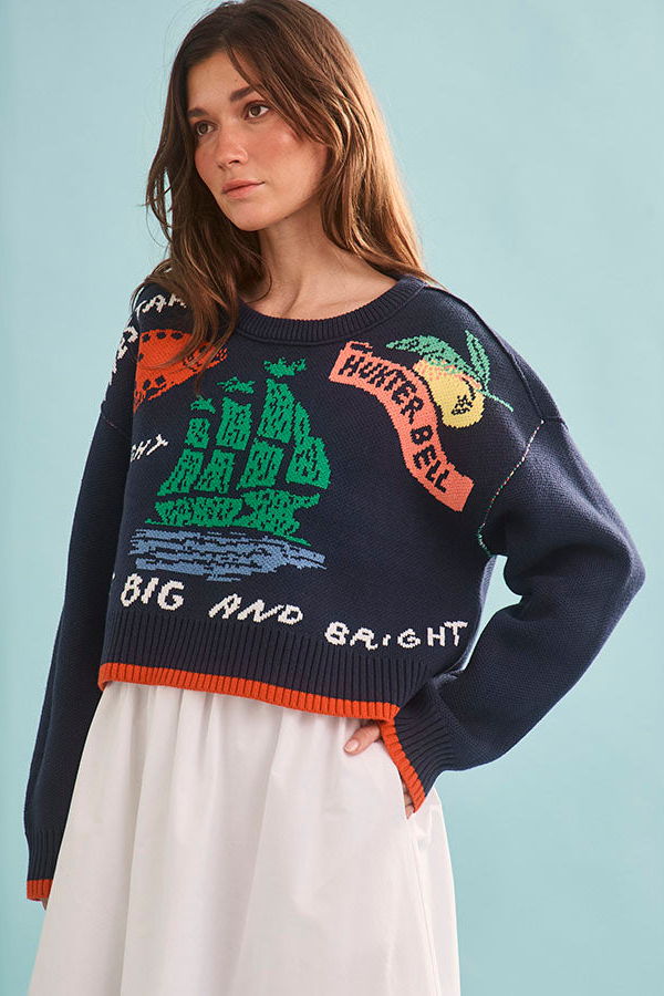 Hunter Bell St. Georges Sweater - Deep Sea