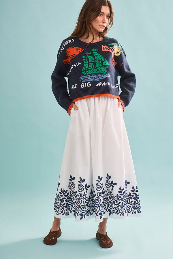 Hunter Bell St. Georges Sweater - Deep Sea