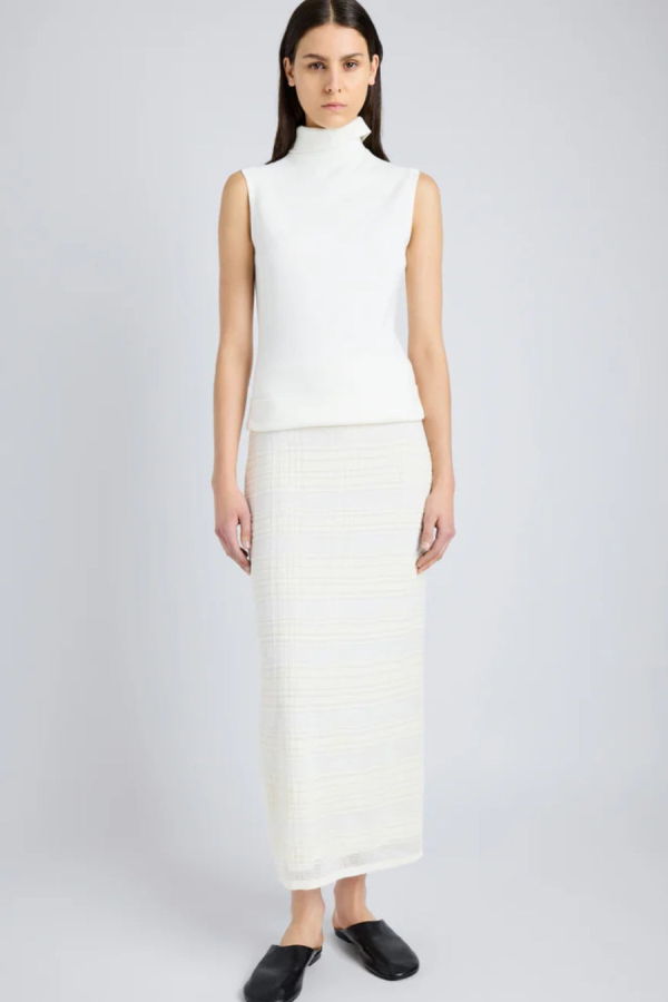 Proenza Schouler Elsa Skirt in Plaid Knit