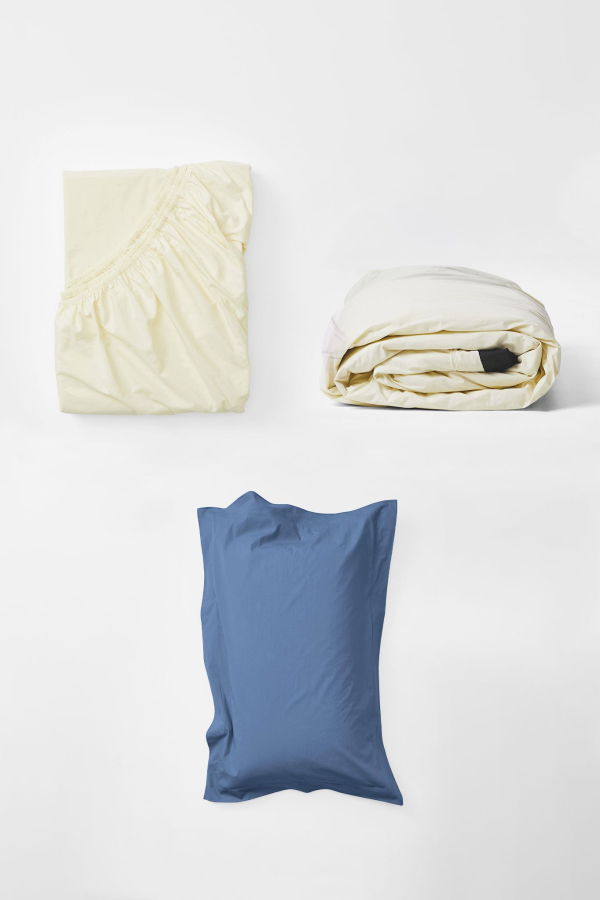 SUTRAM Sknz Set of Canvas and Bi-Colour Canvas Bedding Set