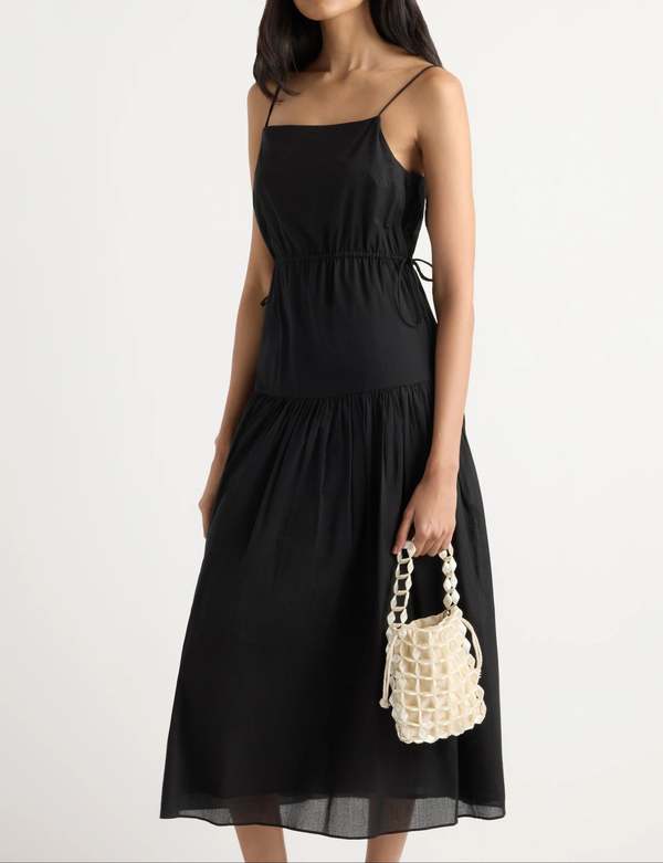 modern citizen tie front dress Fei Tie-Front Organic Cotton Dress