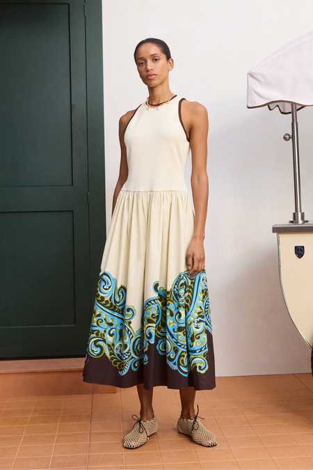 alemais chesca midi dress Chesca Midi Dress Cream