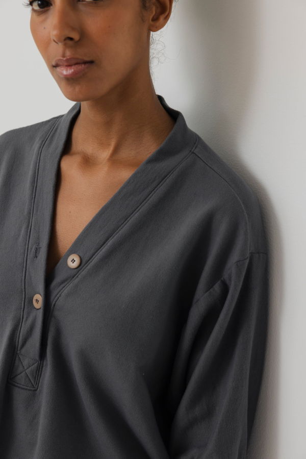 Wol Hide Short Sleeve Sweatshirt - Stone