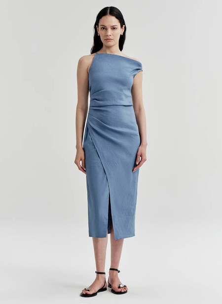 sienna satin pleated off shoulder dress Sienna Satin Pleated Off Shoulder Dress