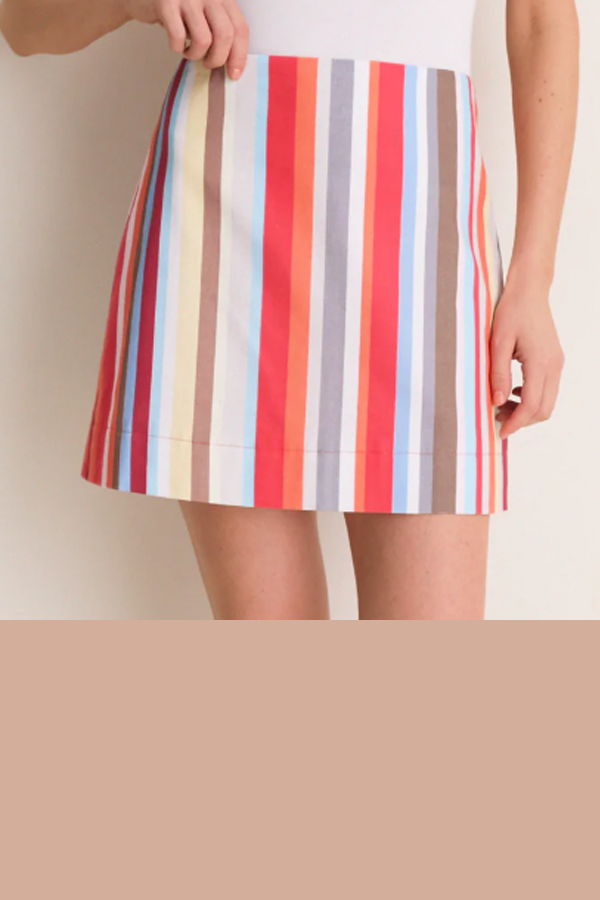 Coco Shop Mini Skirt - Vibrant Stripe