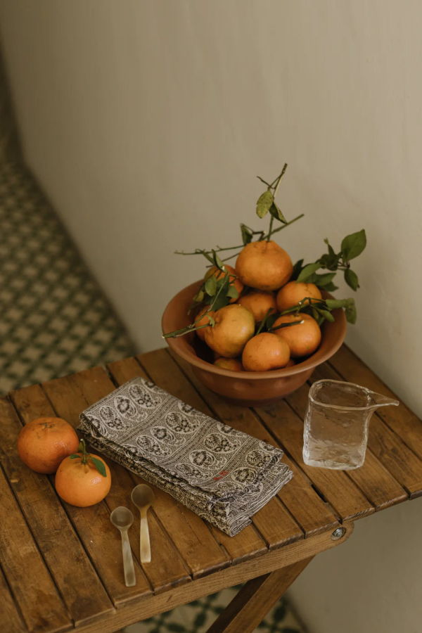 Autumn Sonata Anna Table Linens Collection - Beige/Carob