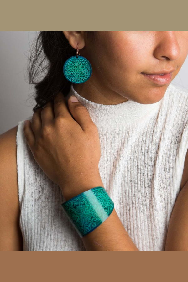 Matr Boomie Devika Disc Drop Earrings