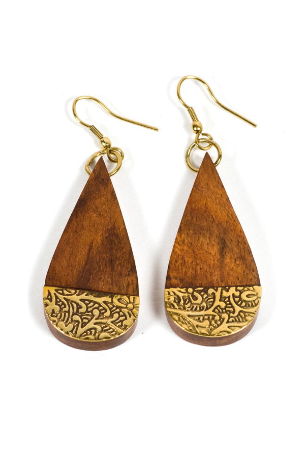 Matr Boomie Earth and Fire Teardrop Earrings