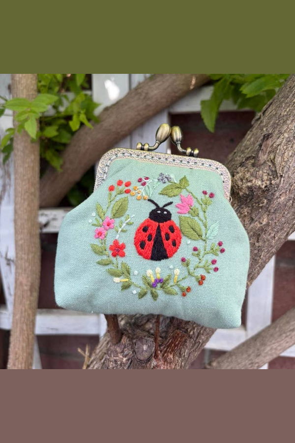 Quince Fables Quince Embroidered Coin Purse