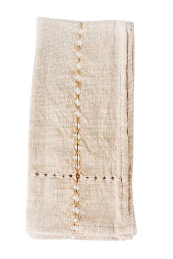 Creative Women Set of 4 Pulled Cotton Napkins