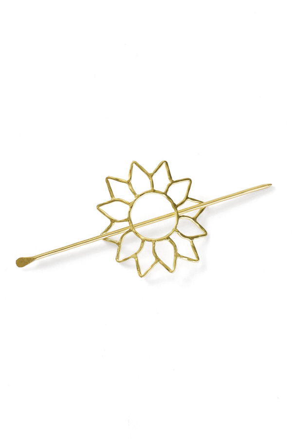 Matr Boomie Suryamukhi Sunflower Hair Pin Slide with Stick