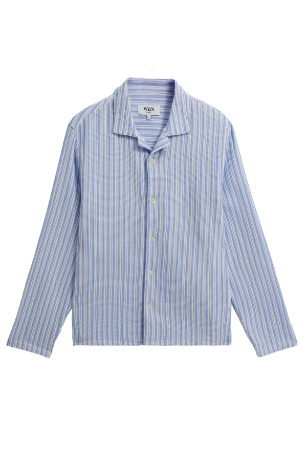 Wax London Corey Long Sleeve Shirt Twisted Stripe