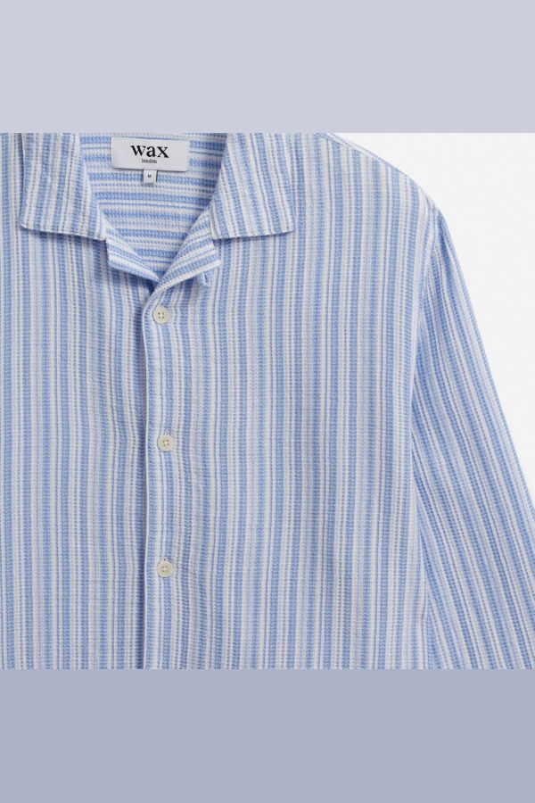 Wax London Corey Long Sleeve Shirt Twisted Stripe