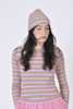 Eliza Faulkner Beanie - Pink Stripe - Thumbnail 1