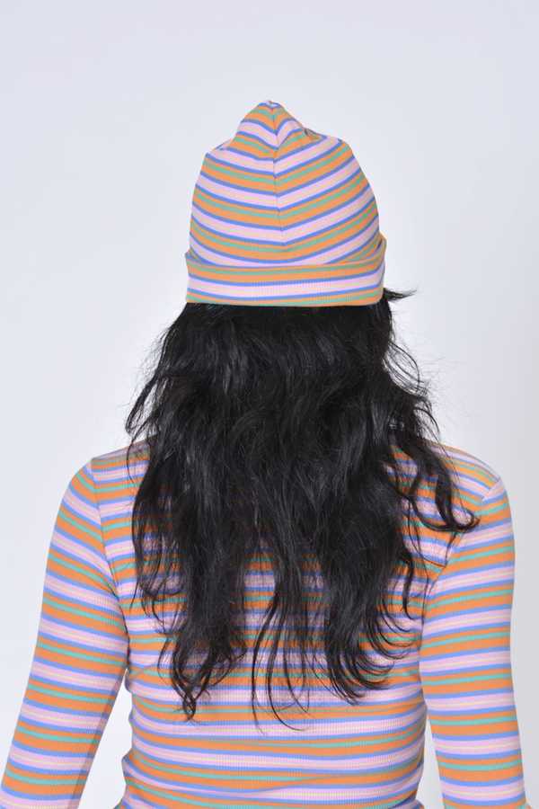 Eliza Faulkner Beanie - Pink Stripe