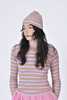 Eliza Faulkner Beanie - Pink Stripe - Thumbnail 3