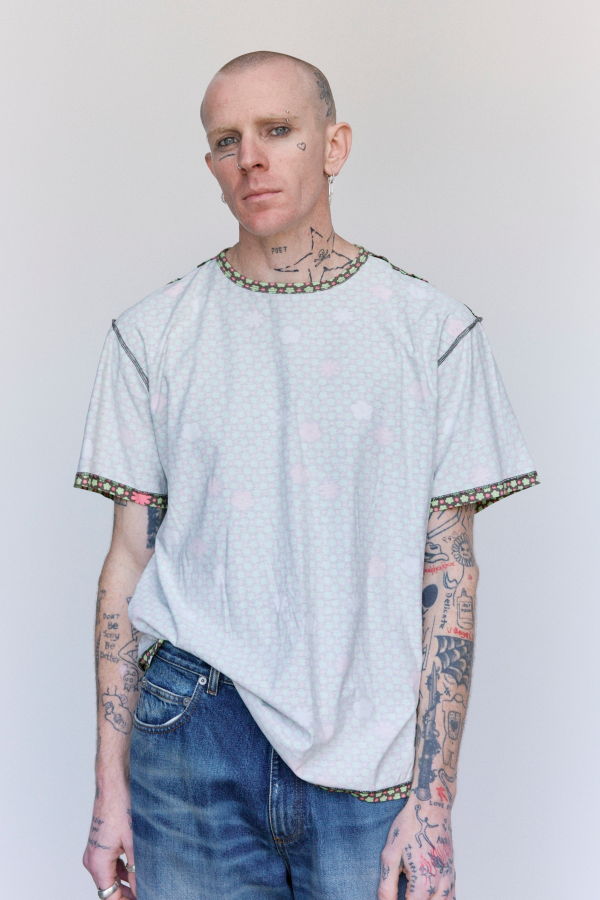 KIDS MM6 Maison Margiela Floral Cotton Inside Out T-Shirt