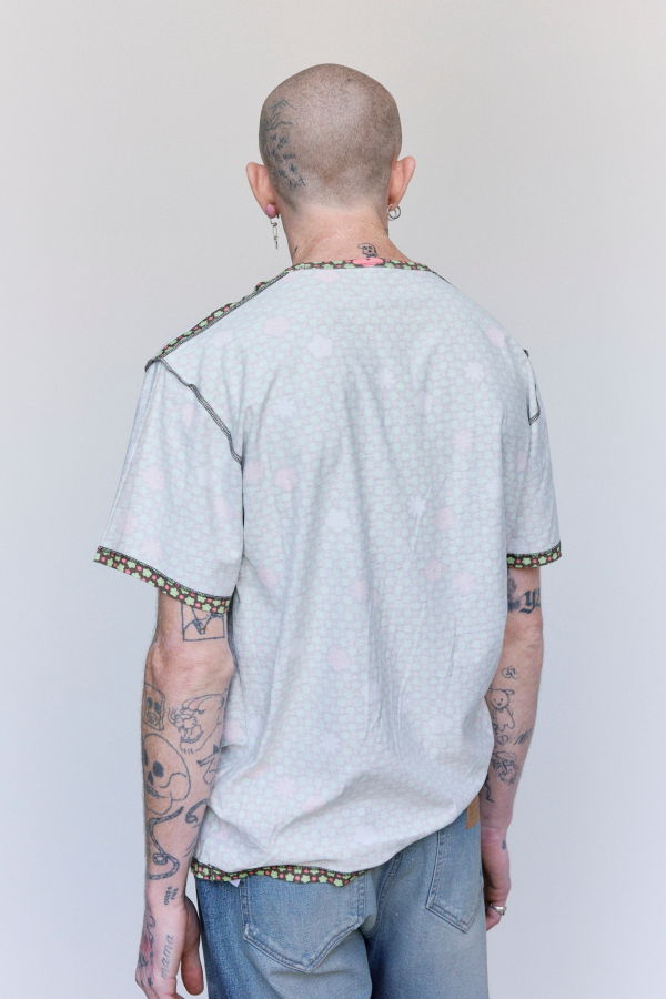 KIDS MM6 Maison Margiela Floral Cotton Inside Out T-Shirt