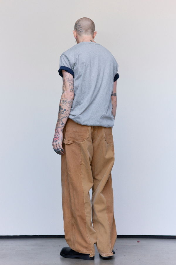 Old Park Cotton Doubleface Drape Tee