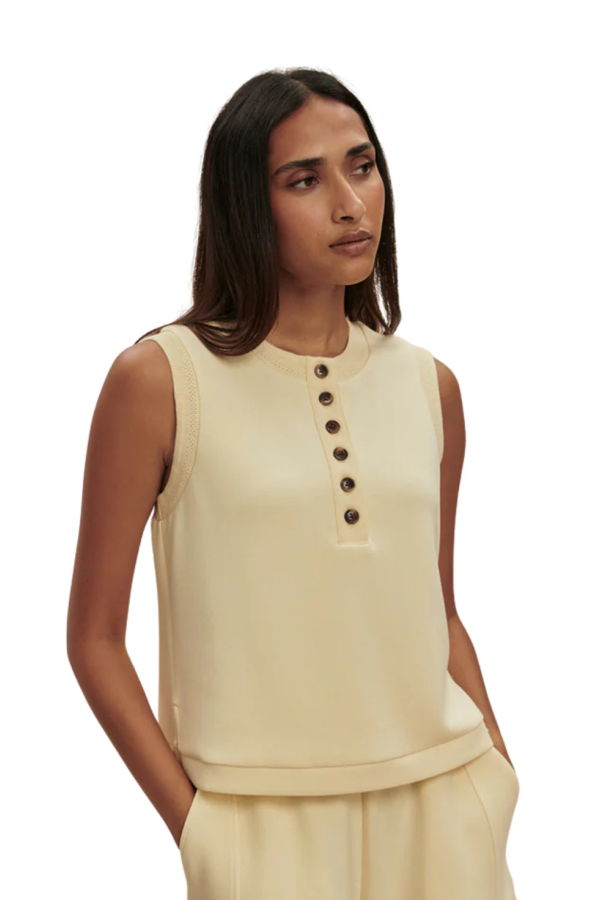 Varley Marla Button Placket Tank