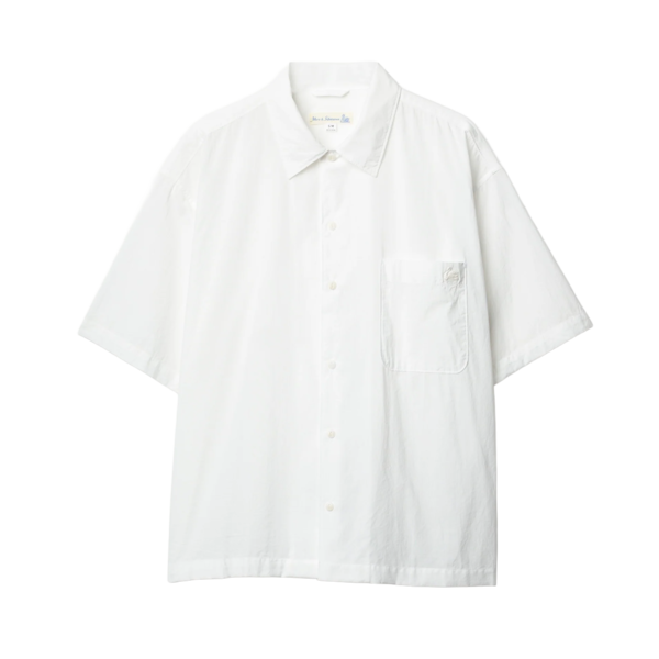 Merz b. Schwanen Lightweight Cotton Poplin Short Sleeve Shirt Merz b. Schwanen Lightweight Cotton Poplin Short Sleeve Shirt