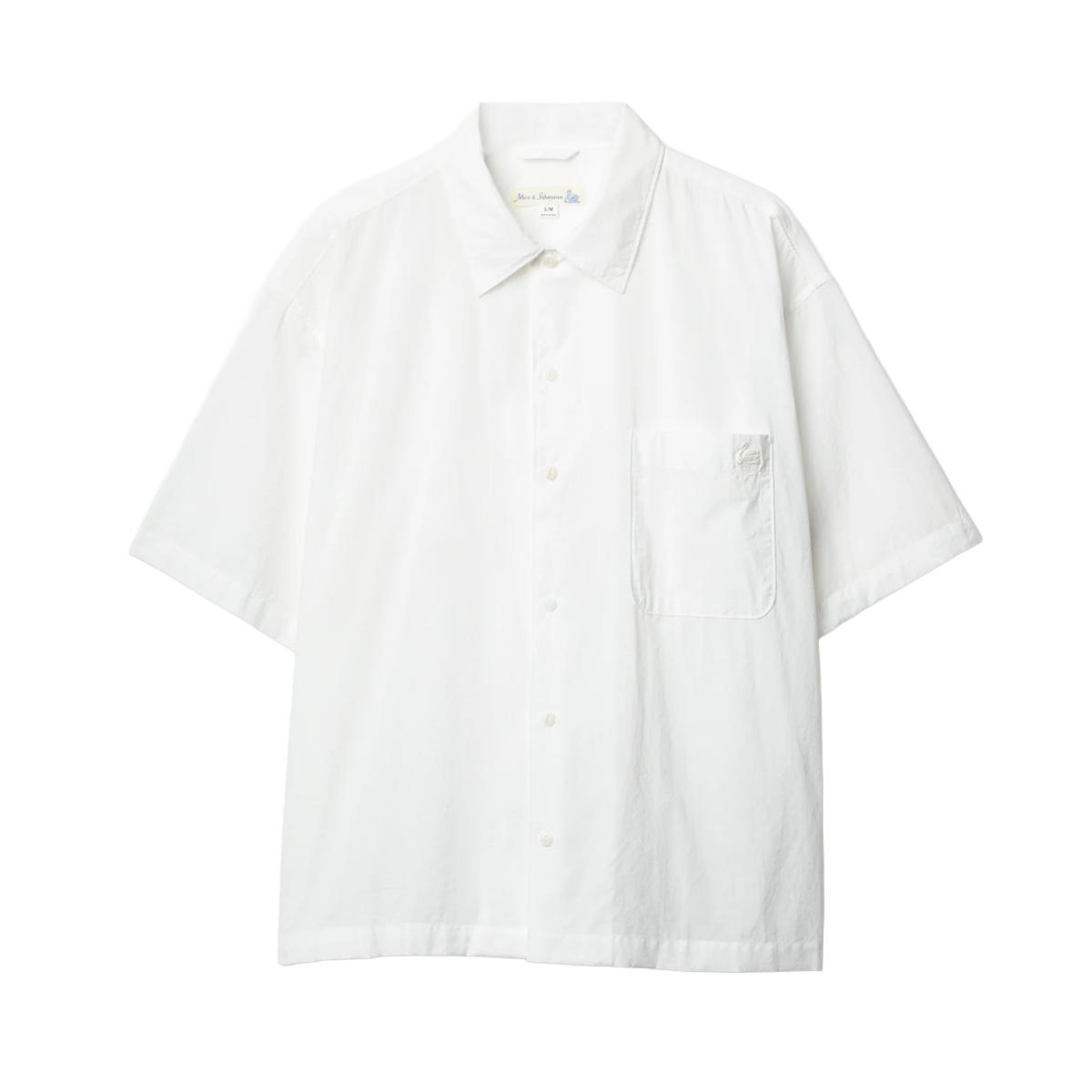 Merz b. Schwanen Lightweight Cotton Poplin Short Sleeve Shirt - Image 1 of 3