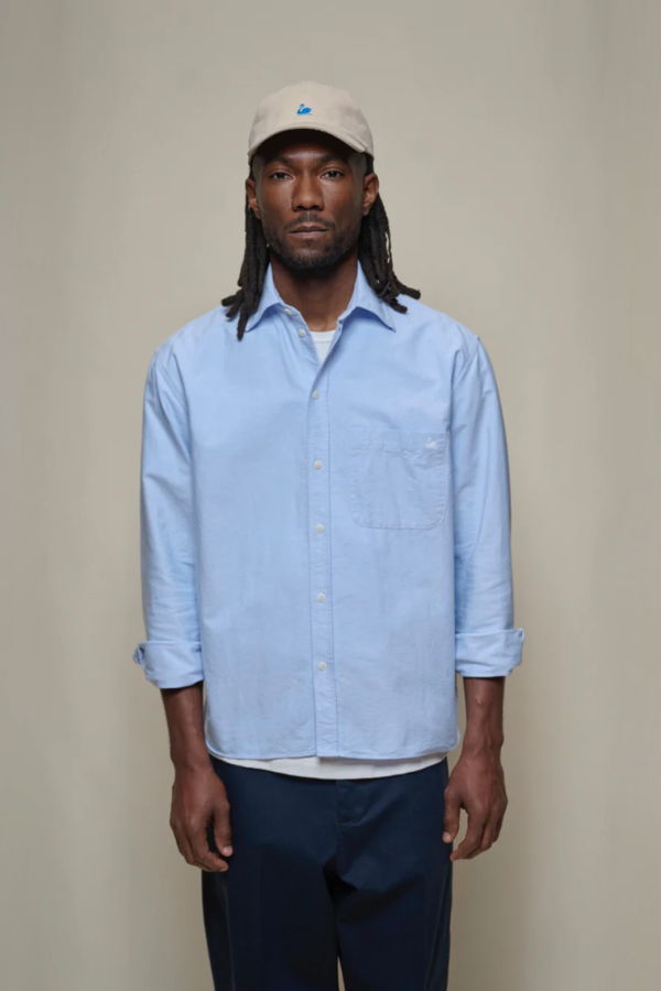 Merz b. Schwanen Modern-Cut Cotton Oxford Long Sleeve Shirt