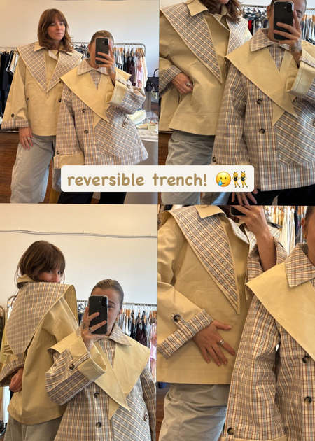 Cristaseya Cotton-Linen Oversized Trench | Garmentory