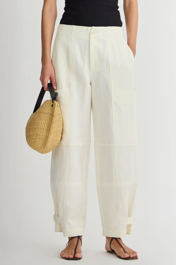 Apiece Apart Juna Cargo Pant - Cream