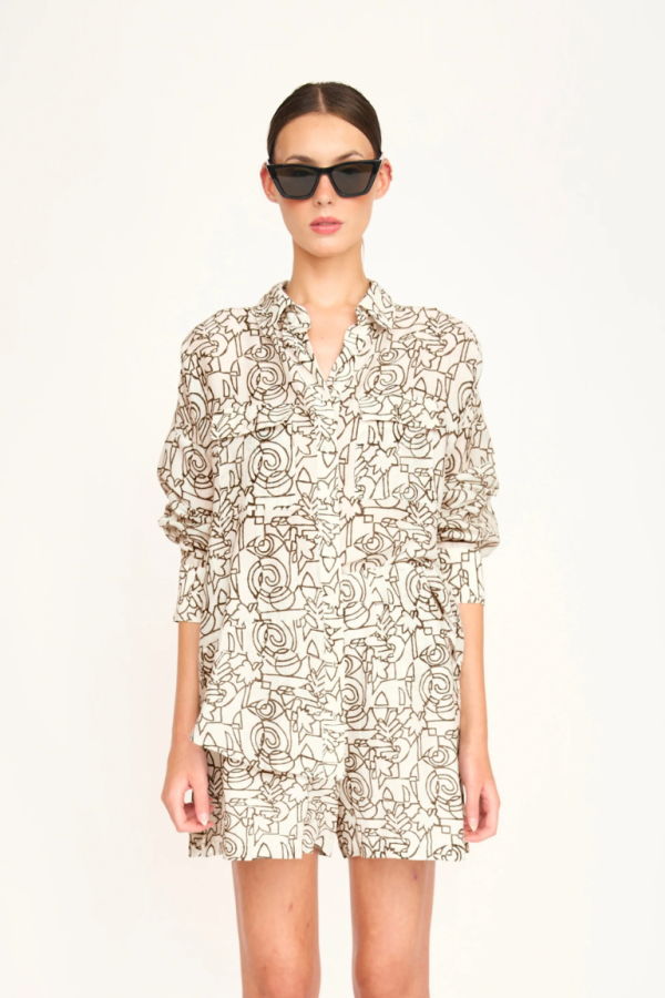 Mirth Kyoto Shirt - Verdure Rainfall