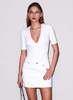 Fleur du Mal Organic Cotton Deep V Bodysuit - Ivory - Thumbnail 8