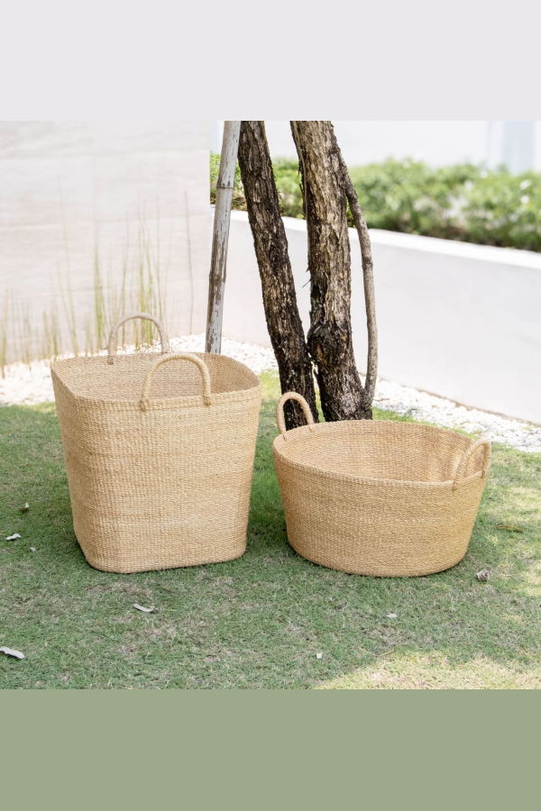 LIKHA Large Round Woven Basket