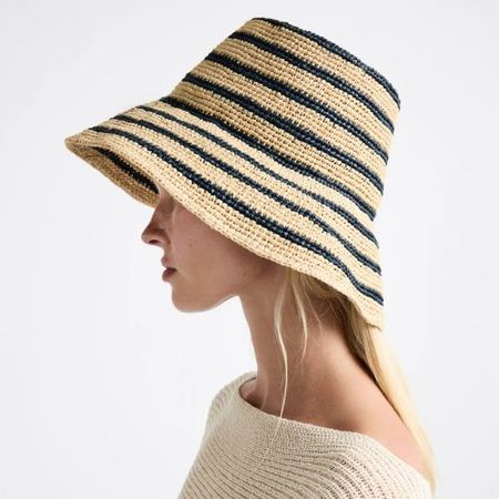 Janessa Leone Elsa Straw Boater | Garmentory display picture 1