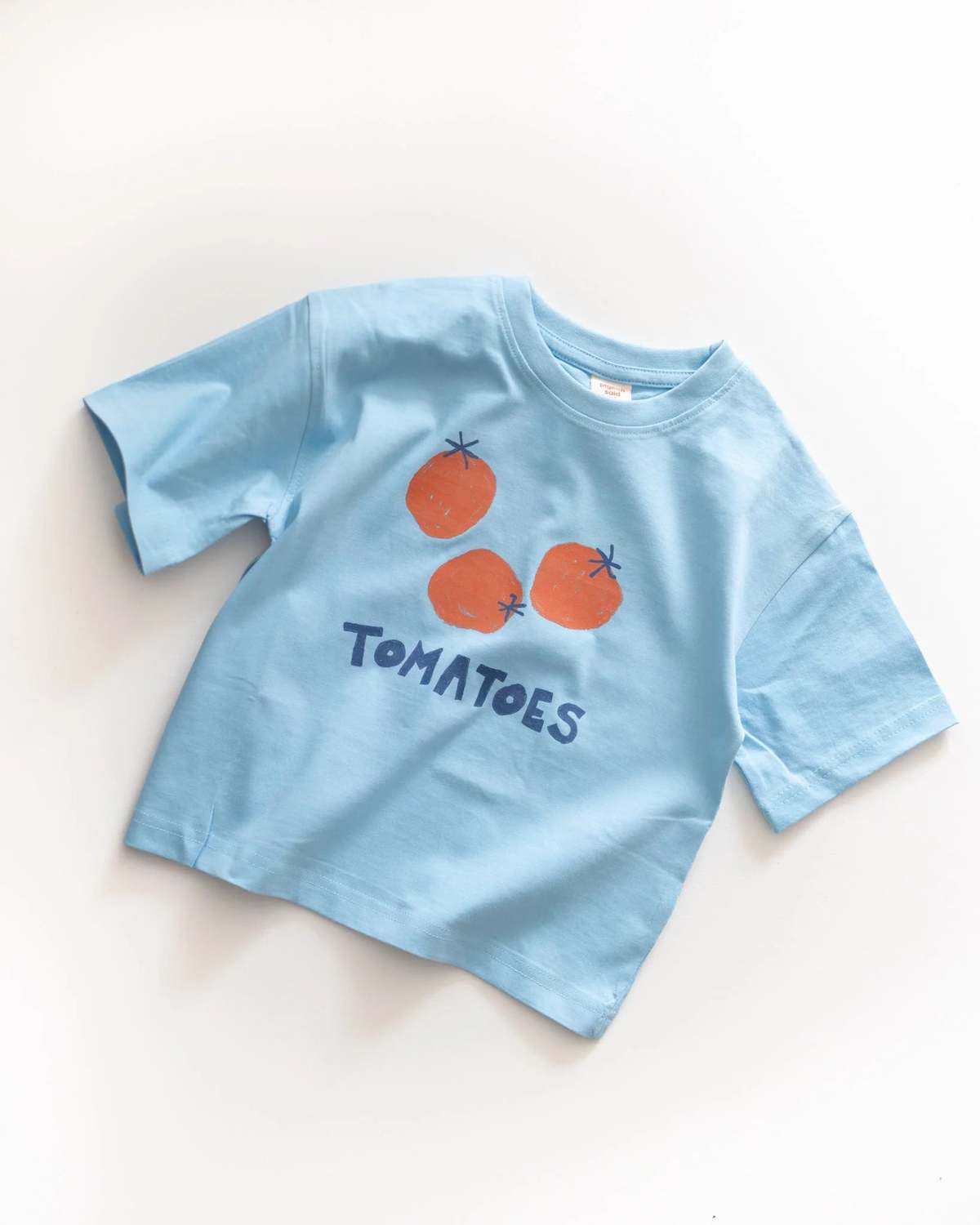 KIDS Pigeon Said Please Tomato Tee - Moonbeam - Image 1 of 3