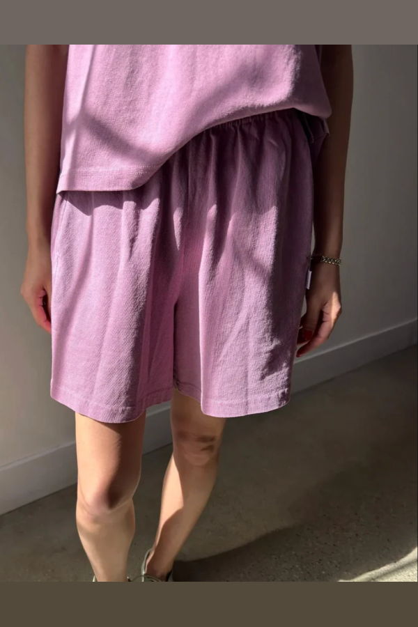 Le Bon Shoppe Flared Basketball Shorts - Dusty Lilac
