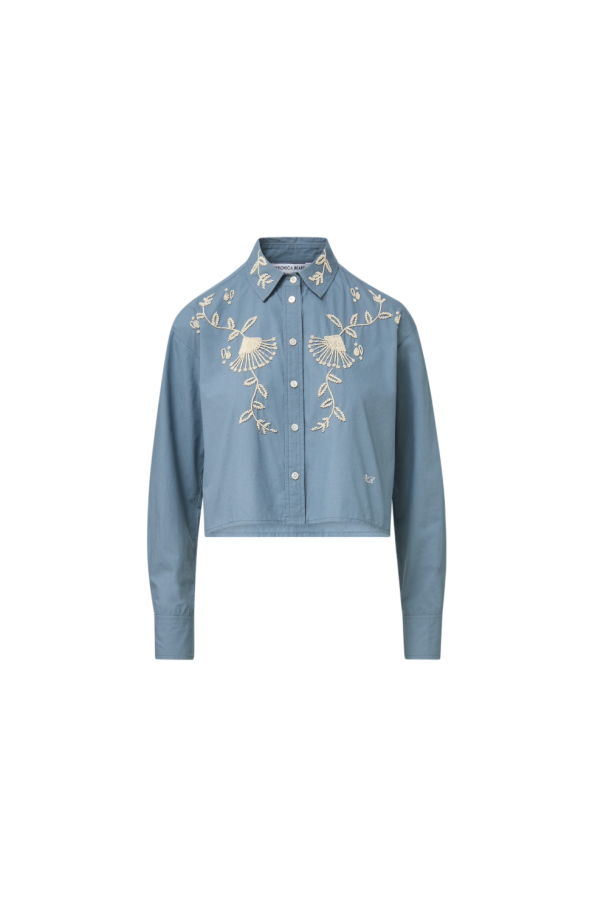 Veronica Beard Aderes Shirt - Blue Steel