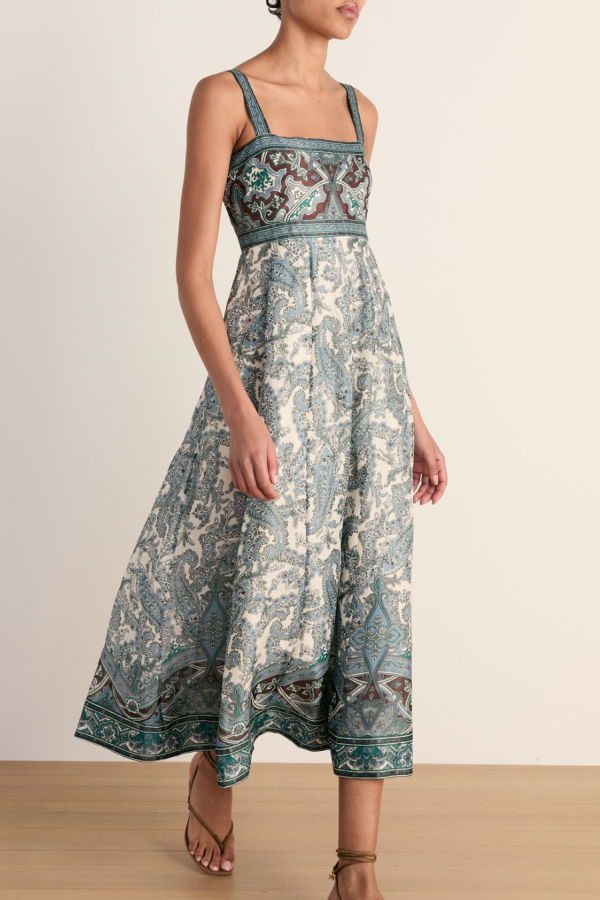 Veronica Beard Rye Dress - Ecru Multi