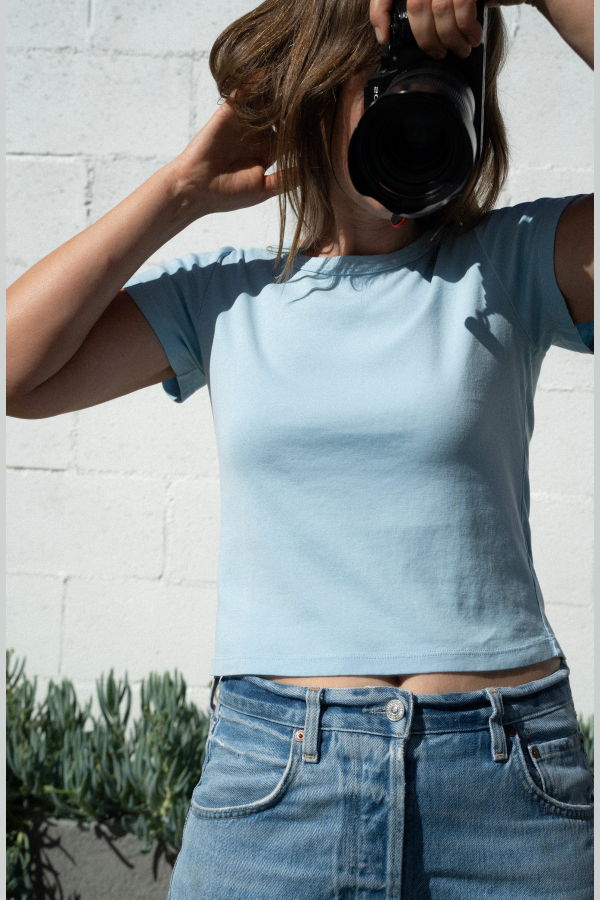Neranese Retro-Fit Tee - Sky