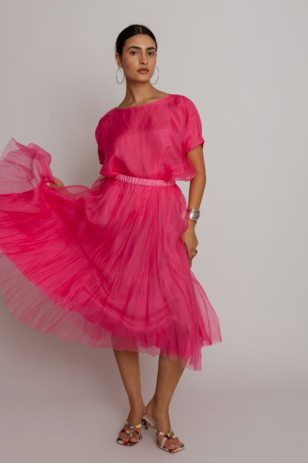 Louiza Babouryan Organza Skirt